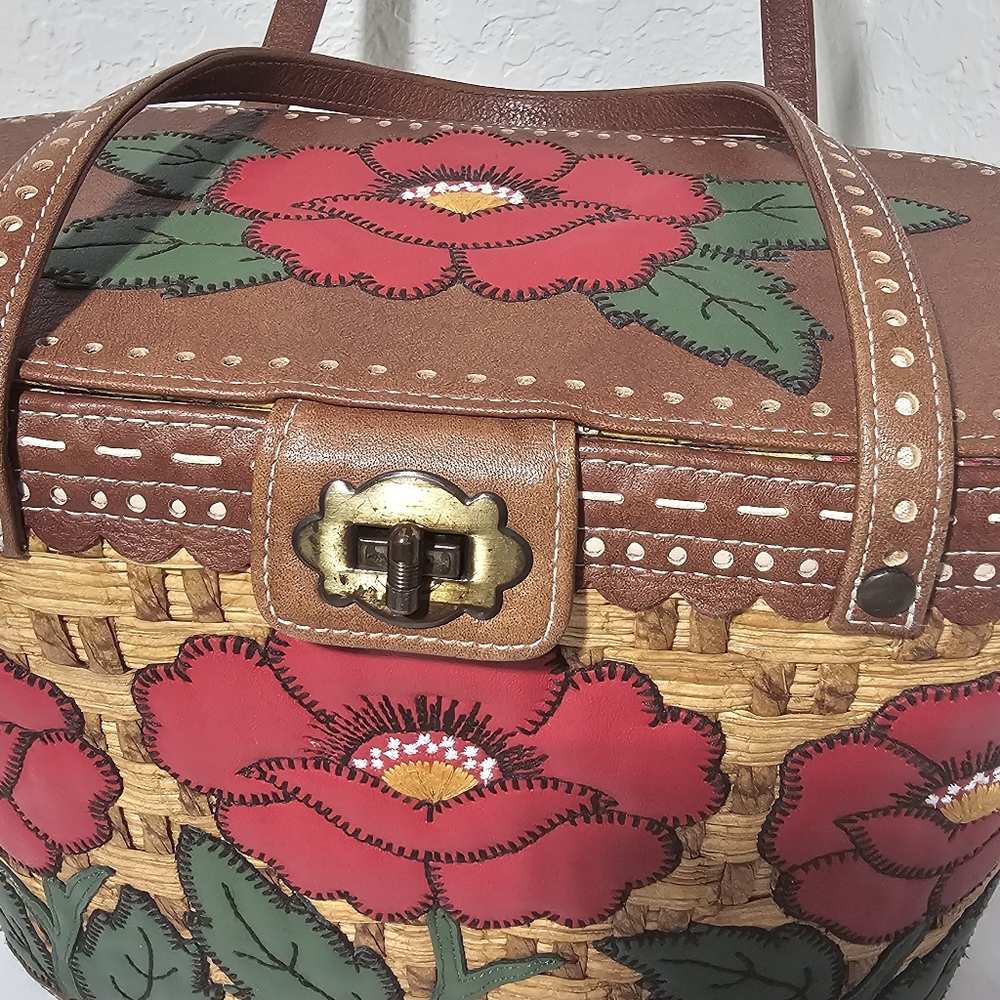 Isabella Fiore Flower Basket Satchel - Picture 5 of 16